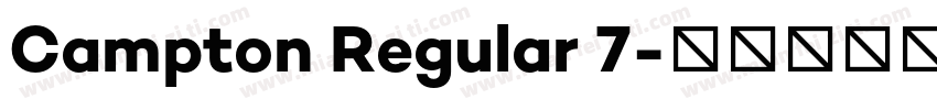Campton Regular 7字体转换